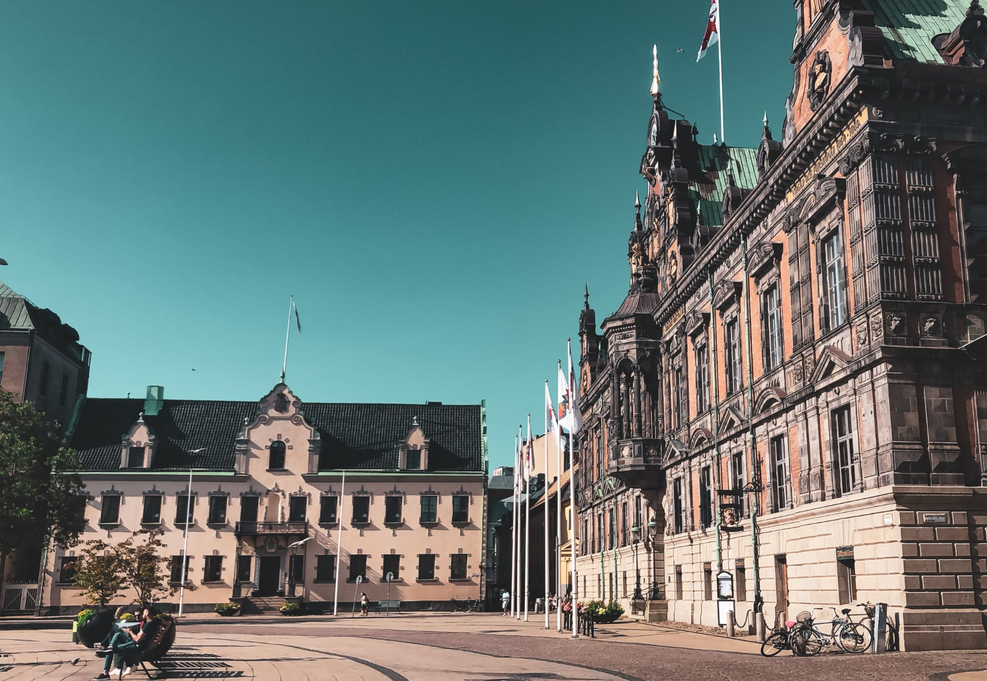 Rådhusets fasad vid Stortorget i Malmö